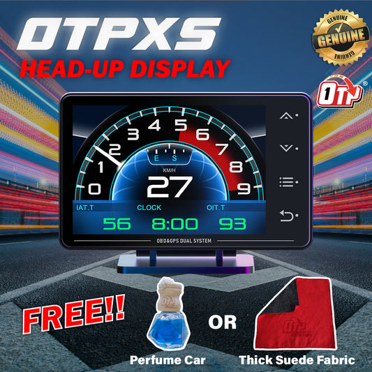 OTP-XS P2 OBD2 Meter Gauge Meter OBD Meter Car GPS Alarm Speed Gauge display Hud Water temp RPM Turbo Boost HUD