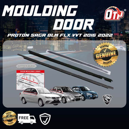 MTIS PROTON SAGA BLM FLX VVT 2016-2022 GLASS DOOR MOULDING SEAL RUBBER OUTER PINTU WINDOW GETAH TINGKAP