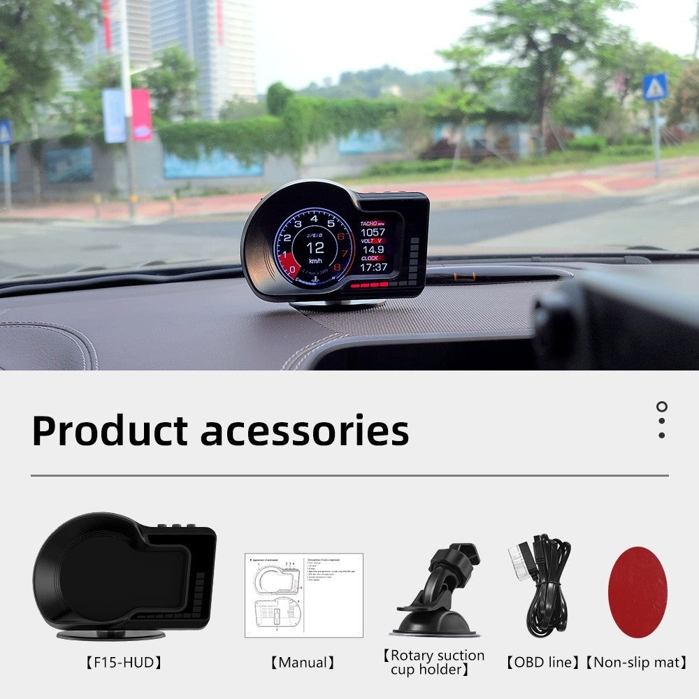 OTP-H015 OBD2 Meter Speedometer Gauge GPS HUD Water Temp GPS Alarm Speed RPM Bezza Myvi Aruz Honda Nissan Toyota