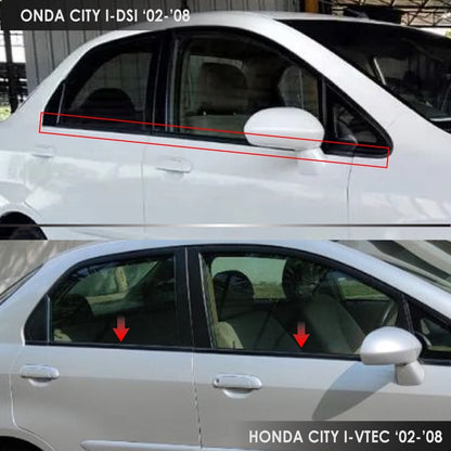 MTIS JAPAN HONDA CITY SEL IDSI I-VTEC '02-'08 DOOR GLASS MOULDING LINING RUBBER OUTER GLASS WINDOW GETAH CERMIN PINTU