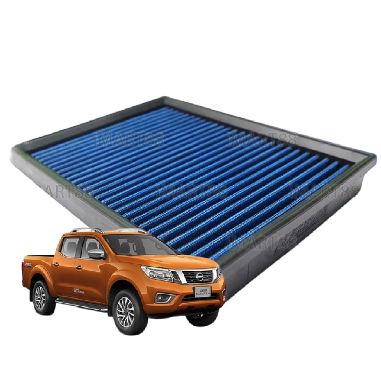 Add HP+ Works Engineering Drop In Air Filter Nissan Navara NP300 High Performance Washable Simota Penabis Udara