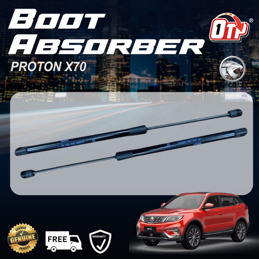 OTP Proton X70 Boot Absorber Front Rear Bonnet Damper Gas Spring Set Tailgate Penyerap Depan Belakang Bonet