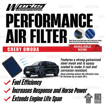 AIR FILTER WORKS ENGINEERING WS-FC-001 CHERY OMODA 5 1.5T PENAPIS UDARA ENJIN KERETA