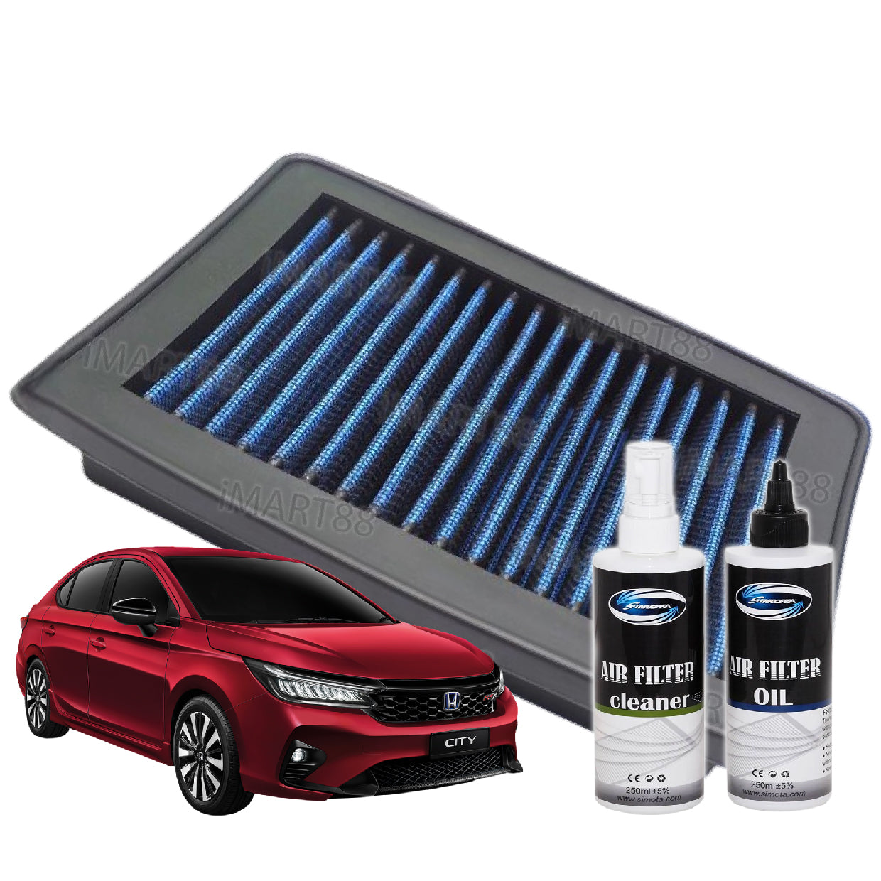 Works Engineering Drop In Air Filter Honda City GN2 GN3 Hatchback Sedan WRV '21-ON Element Enjin Engin Penapis Udara