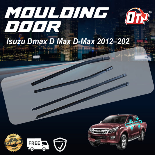 MOULDING DOOR GLASS Isuzu Dmax D Max D-Max 2012–2020 SEAL RUBBER OUTER STRIP WINDOW GETAH LUAR CERMIN TINGKAP