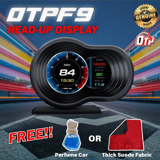 OTP-F9 OBD2 Meter Speedometer Gauge GPS HUD Water Temp Proton Perodua Honda Toyota Mitsubishi Nissan Volkswagen