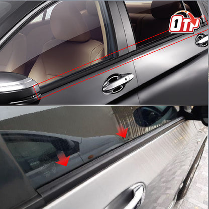 MTIS Nissan Frontier D22 GLASS DOOR MOULDING SEAL RUBBER OUTER STRIP WINDOW GETAH LUAR TINGKAP