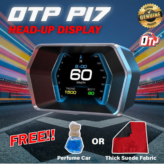 OTP-P17 Car HUD OBD OBD2 Meter Digital Projector head-up Monitor Auto GPS Turbo digital speedometer Gauge On-board