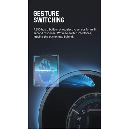OTP A590 ULTRA H402 Meter Proton Perodua OBD2 Gauge Speedometer Car GPS Alarm Speed Gauge Display Hud Water Temp