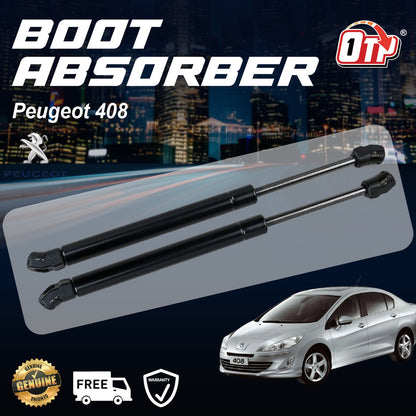 Peugeot 408 Boot Absorber Rear Bonnet Damper Gas Spring Set Tailgate Penyerap Belakang Bonet