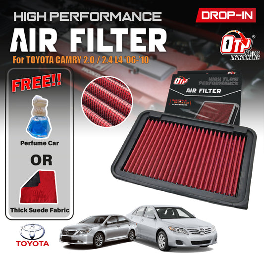 OTP Washable Drop In Air Filter Performance Toyota CAMRY ACV40 ACV50 06-16 2.4 2.5 2.0 Penapis Enjin Engine