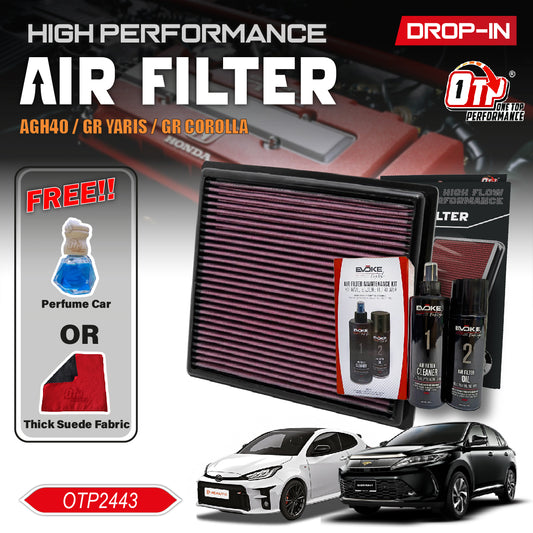 OTP Performance Drop in Air Filter Alphard Vellfire AGH40 GR YARIS GR COROLLA 1.6T Harrier MXU80 Tirton MIVEC 33-2443