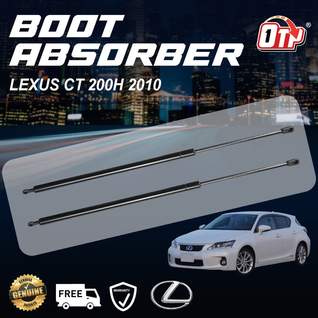 Lexus CT 200h 2010 Boot Absorber Rear Bonnet Damper Gas Spring Set Tailgate Penyerap Belakang Bonet