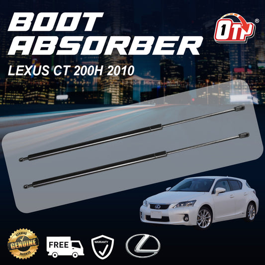 Lexus CT 200h 2010 Boot Absorber Rear Bonnet Damper Gas Spring Set Tailgate Penyerap Belakang Bonet