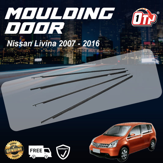 ORIGINAL Nissan Livina 2007 - 2016 GLASS DOOR MOULDING SEAL RUBBER OUTER STRIP WINDOW GETAH LUAR TINGKAP